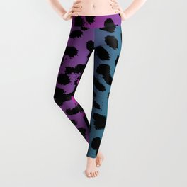 Rainbow Unicorn Colors Animal Pattern Cheetah Leopard Print cute gift mask pink purple blue green Leggings