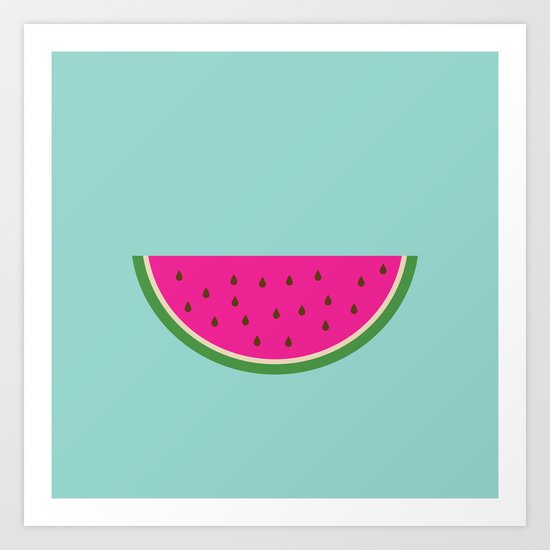 Watermelon print Art Print