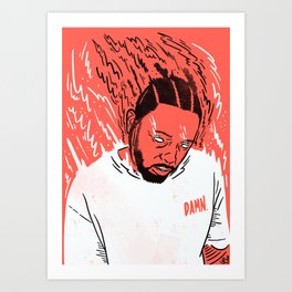 Kendrick Lamar Damn Art Print By Getaloadageo Society6