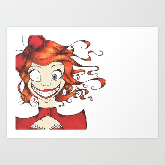 Little Mad Alice Art Print