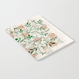 William Morris Jasmine Floral Design by Zouzounio Art Notebook