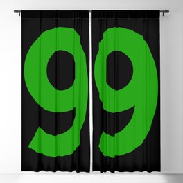 Number 9 (Green & Black) Blackout Curtain