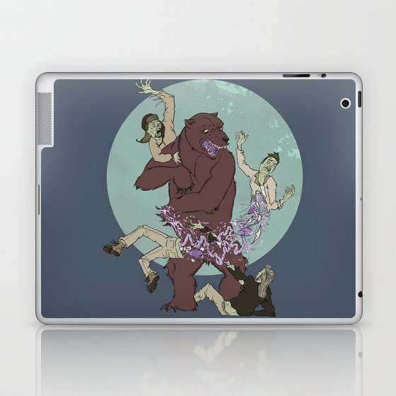 Bear VS Zombies Laptop & iPad Skin