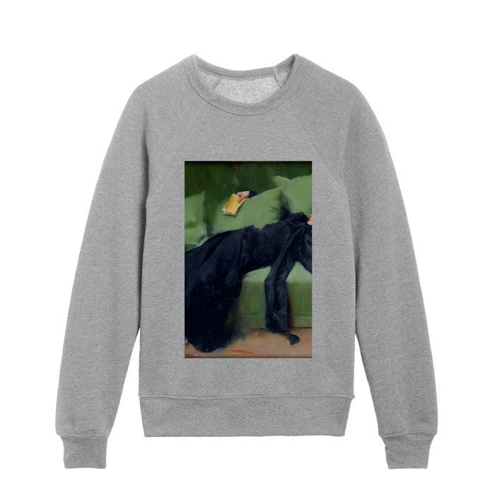 Decadent Young Woman after the Dance Kids Crewneck