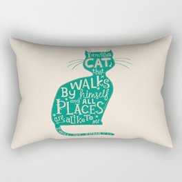 'The Cat That Walked by Himself' Rectangular Pillow