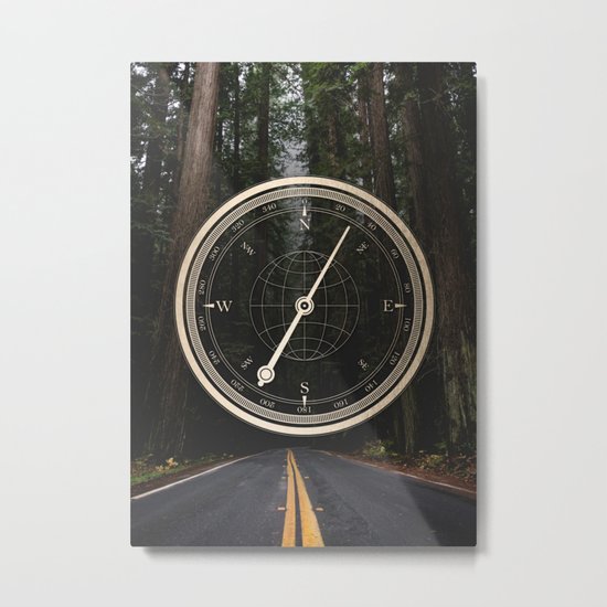 Gold Compass - The Road to Wisdom Metal Print