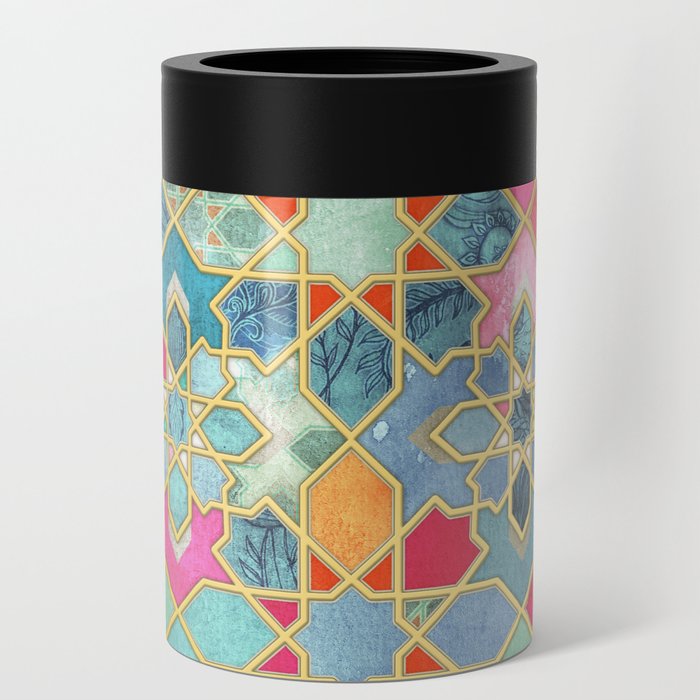 Gilt & Glory - Colorful Moroccan Mosaic Can Cooler