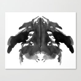 Rorschach Ink Blot Art Canvas Print