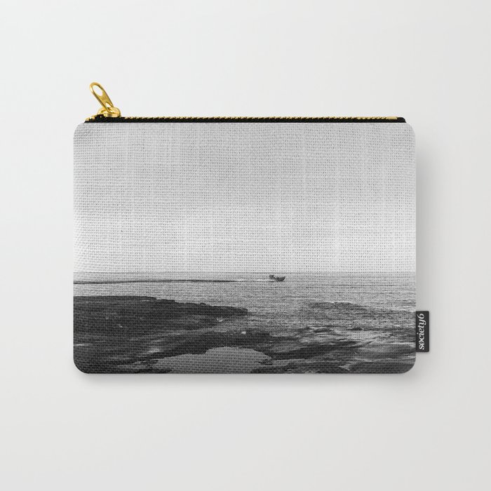 Lake Superior Black and White Carry-All Pouch