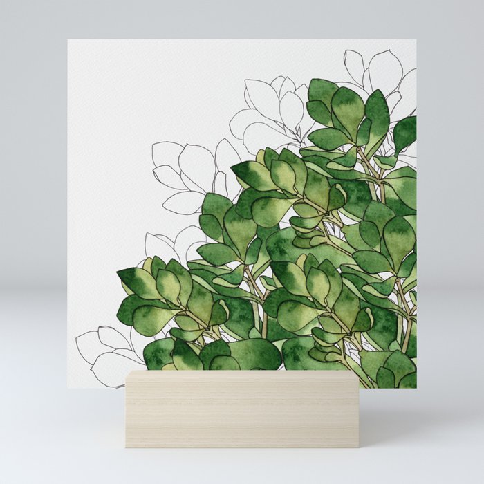 Botanical Breeze  Mini Art Print