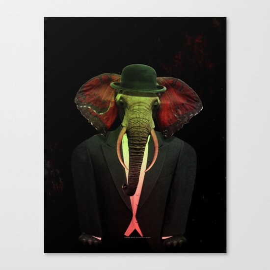 Elephant Man 017 Canvas Print