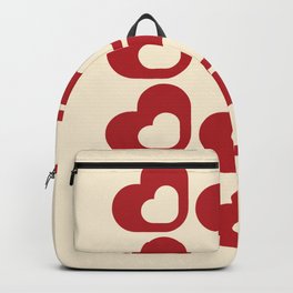 Bubble Heart Pattern Backpack | Vintageheart, Geometrichearts, Retroheartpattern, Bubblehearts, Heartmonogram, Retroheart, Letterbpattern, Bbmonogram, Letterbhearts, Pastelheart 