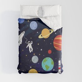 In space Duvet Cover