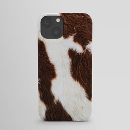 Cowhide Brown Spots iPhone Case
