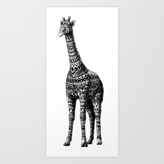Ornate Giraffe Art Print