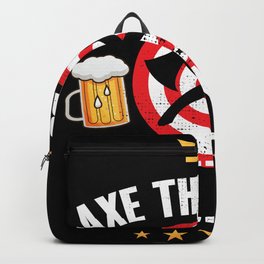 Funny Axe throwing Gift for Axe Thrower Backpack