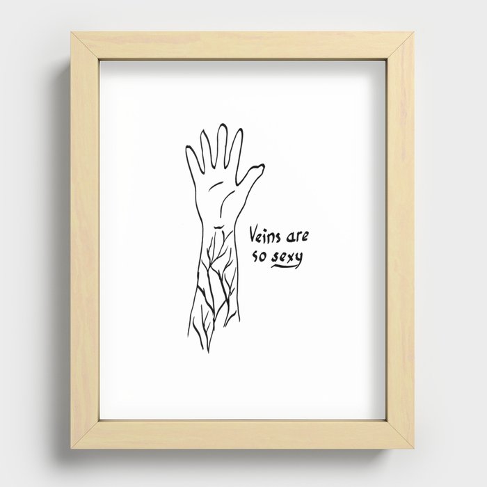 Veins are sexy Recessed Framed Print