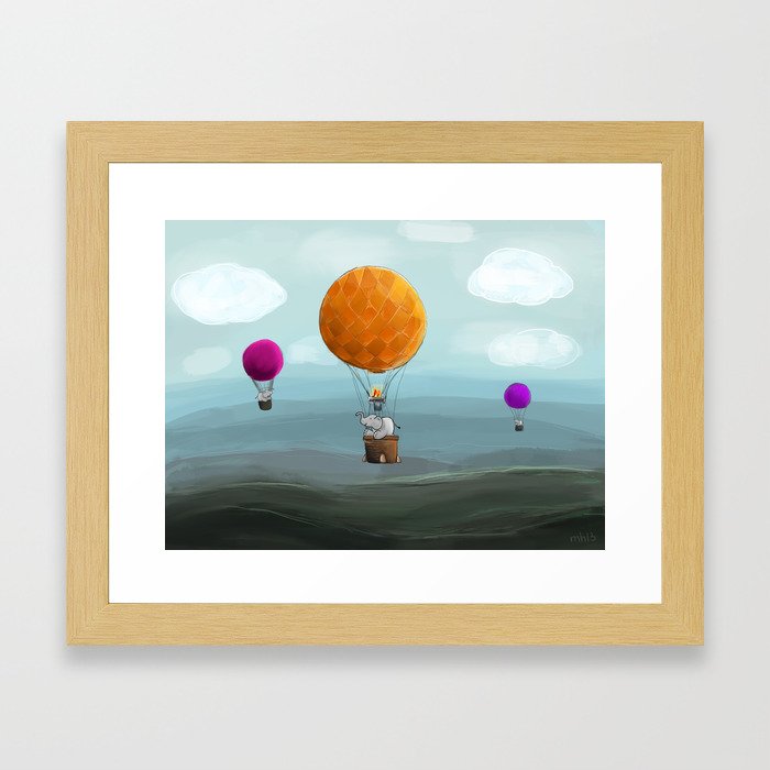 Balloon Ride Framed Art Print