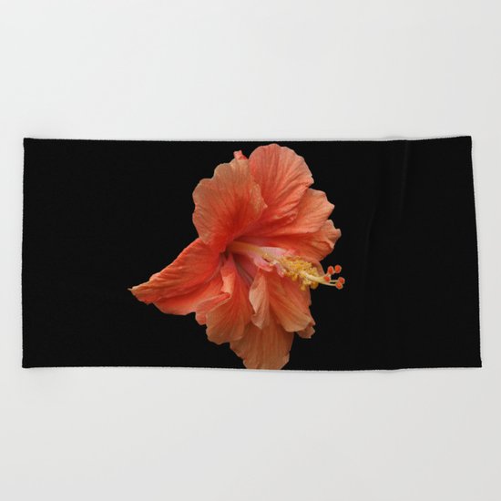 Double Orange Hibiscus DPG160419 Beach Towel
