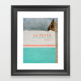 La Playa Marfa on Film Framed Art Print