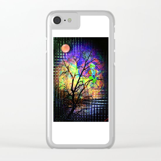 Funny World Clown Clear iPhone Case