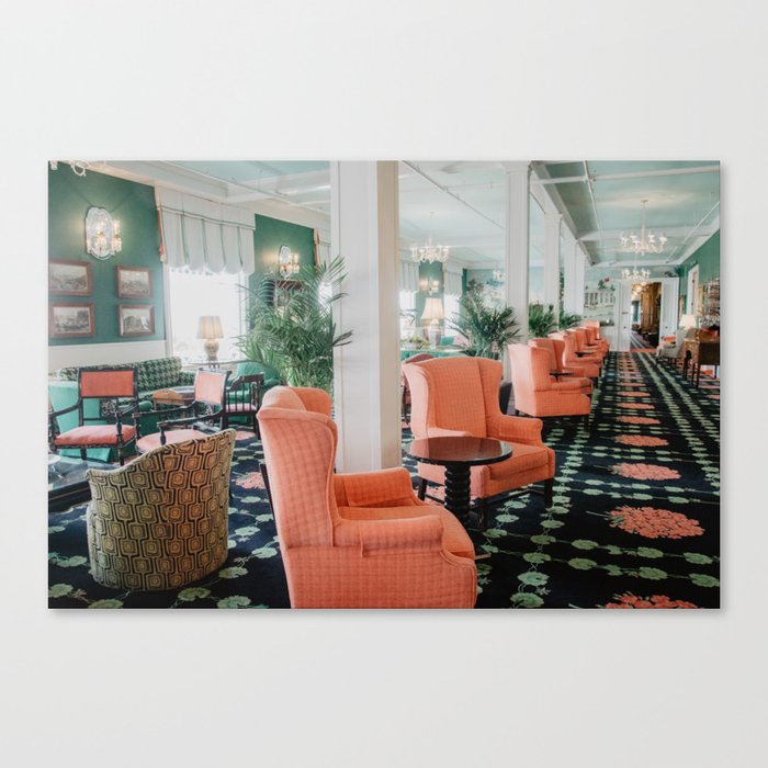 interior of the grand hotel  Canvas Print