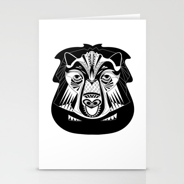 Bear tribal Stationery Cards