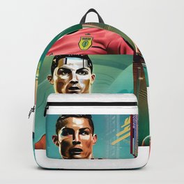 CR7: O Maior de Todos os Tempos Backpack | Cr7, Graphicart, Illustration, Sports, Ronaldo, Digital, Athlete, Comic, Cristiano, Colorful 