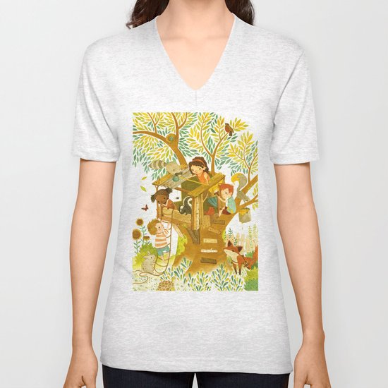 Our House In the Woods Unisex V-Neck