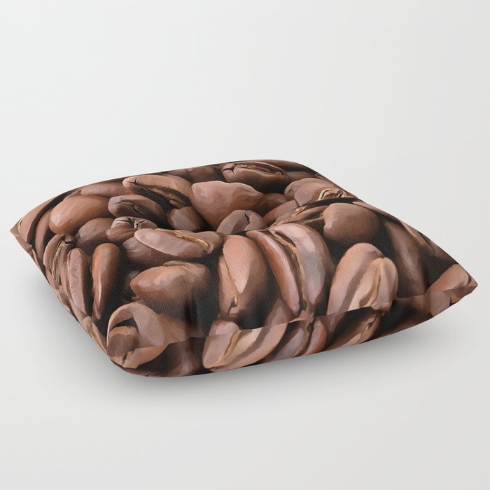  Artistic Roasted Coffee Beans  Floor Pillow