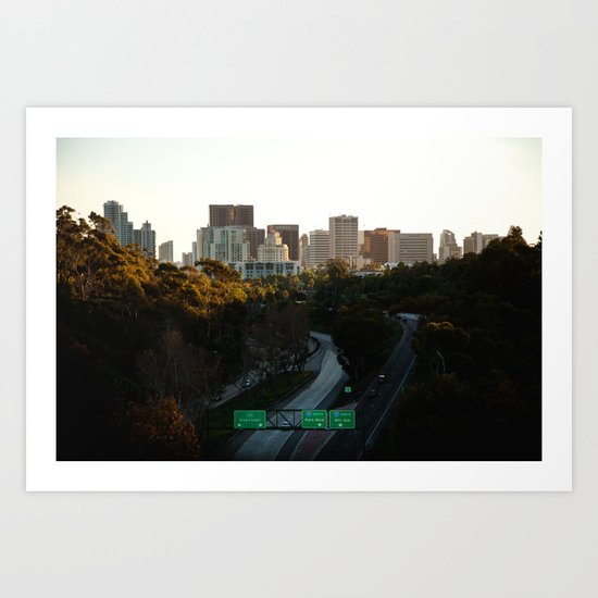 Downtown San Diego Skyline Art Print