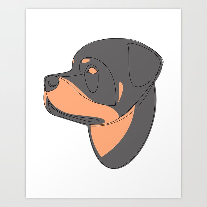 Rottweiler - Metzgerhund Art Print