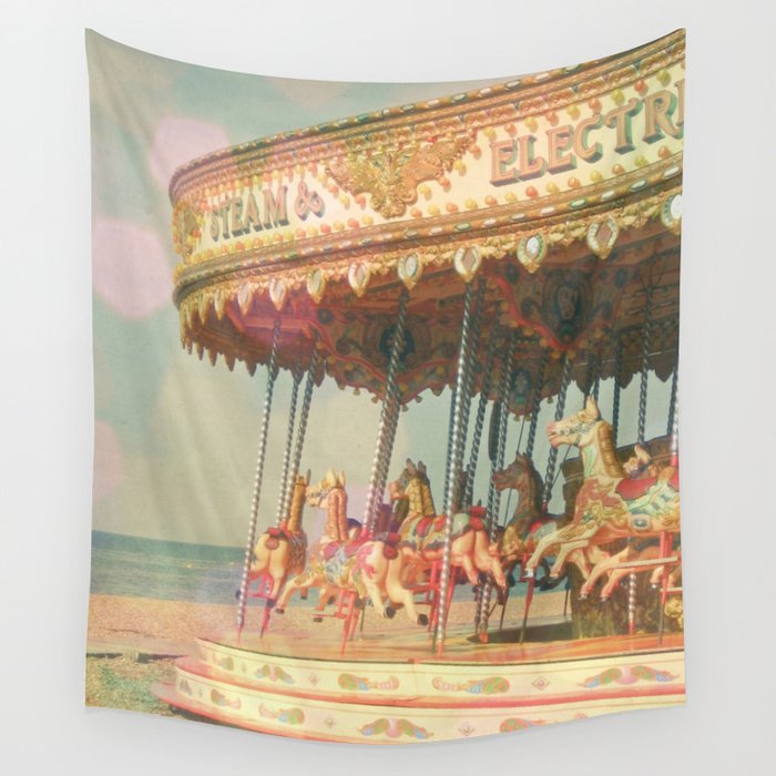 Circling Horses Wall Tapestry