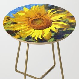 Summer Of Sunflowers Artistic Style Side Table