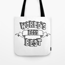 World's Best Boss Tote Bag