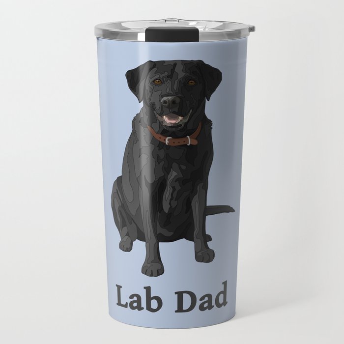 Lab Dad Black Labrador Retriever Travel Mug