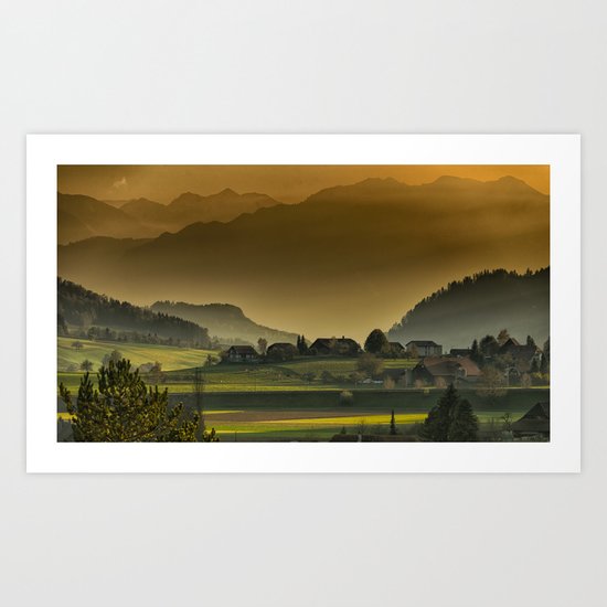 autumn landscape Art Print