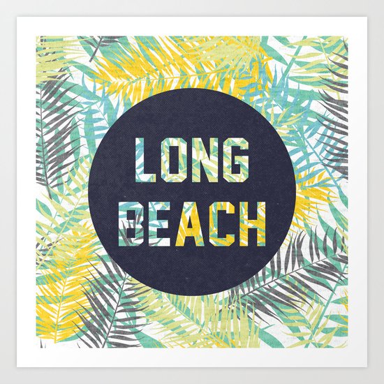 Long Beach Art Print