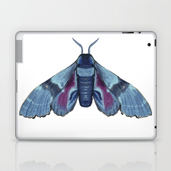 Moth,blue Laptop & iPad Skin