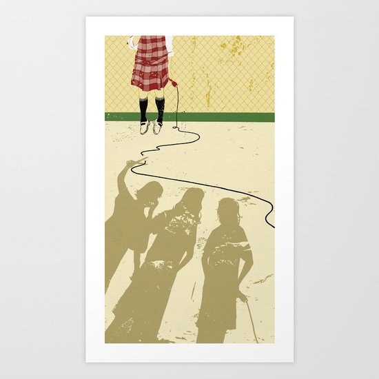 Bullied girl Art Print