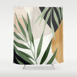 Abstract Art Tropical Leaves 72 Shower Curtain