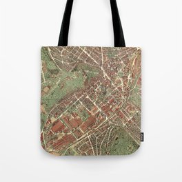 Vintage Map of Heidenheim, Germany Tote Bag