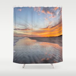 Glowing sunset Shower Curtain