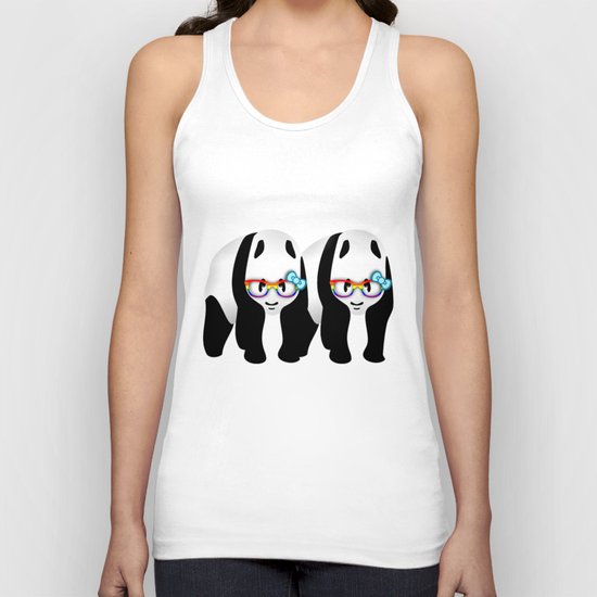 Gay Pride Pandas Unisex Tank Top