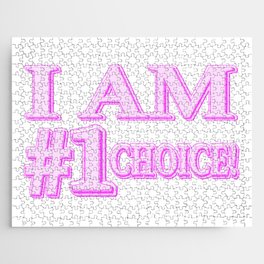 "#1 CHOICE" Cute Expression Design. Buy Now Jigsaw Puzzle
