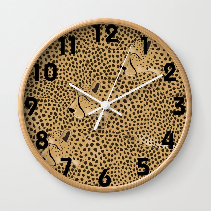 Cheetah Wall Clock