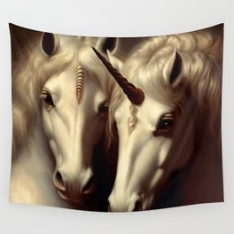 Unicorns in Harmony Wall Tapestry