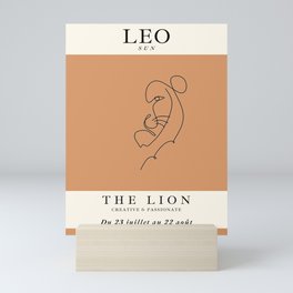Minimalist Leo Mini Art Print