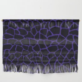 Mosaic Abstract Art Black & Purple Wall Hanging