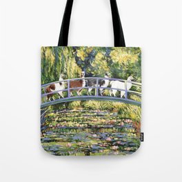 Llama and The Water Lily Pond Tote Bag